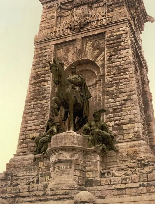 Framed Print : The Kyffhaeuser Monument in Thuringia, Germany, Historic, digitally restored reproduction of a photochromic print from the 1890s Framed Print : The Kyffhaeuser Monument in Thuringia, Germany, Historic, digitally restored reproduction of a photochromic print from the 1890s