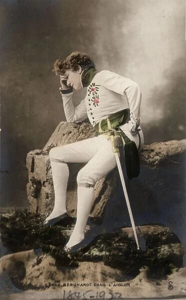 L Aiglon. 1901: French actress Sarah Bernhardt 