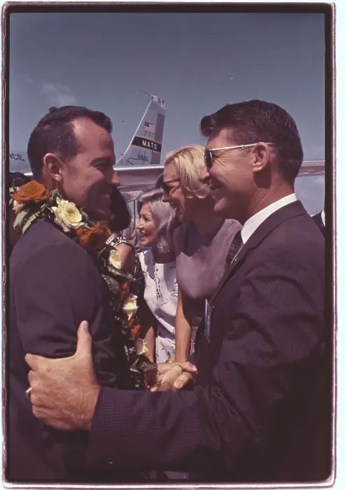 Framed Print : L. Gordon Cooper and Walter Schirra