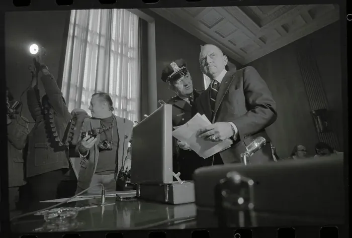 Framed Print : L. Patrick Gray III Removing Documents from a Briefcase Framed Print : L. Patrick Gray III Removing Documents from a Briefcase