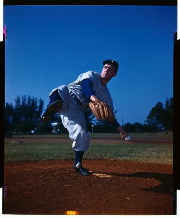 Framed Print : LA Dodger Carl Erskins