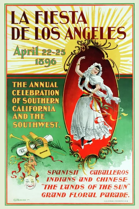 Framed Print : La Fiesta de Los Angeles, April 22-25 1896