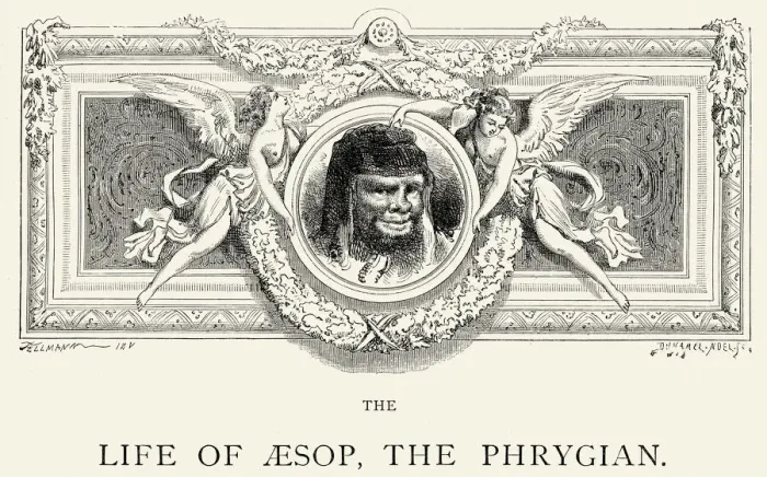 Framed Print : La Fontaines Fables - Aesop The Phrygian Framed Print : La Fontaines Fables - Aesop The Phrygian
