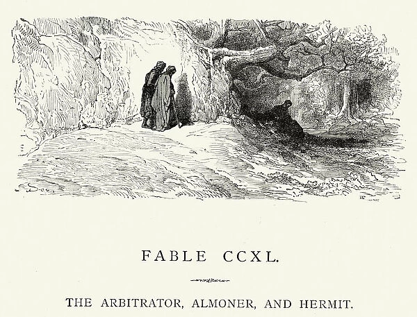 La Fontaines Fables - Arbitrator, Almoner and Hermit