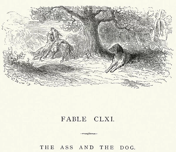 La Fontaines Fables - Ass and the Dog