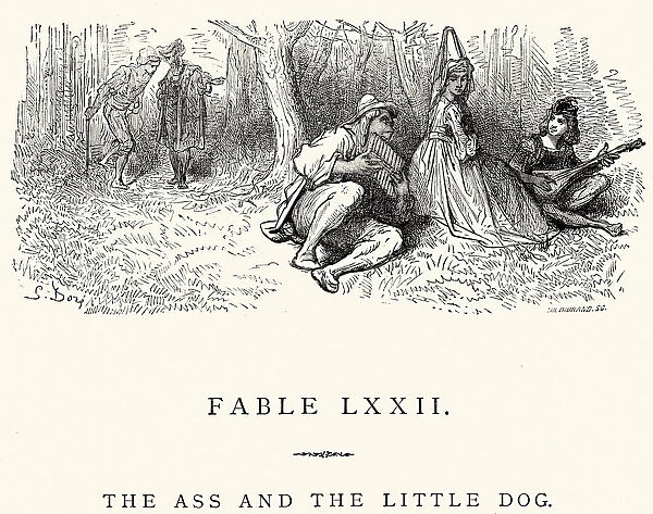 La Fontaines Fables - Ass and the Little Dog