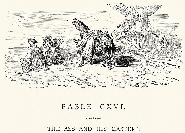 La Fontaines Fables - The Ass and his Masters