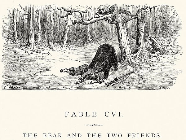La Fontaines Fables - The Bear and Two Friends