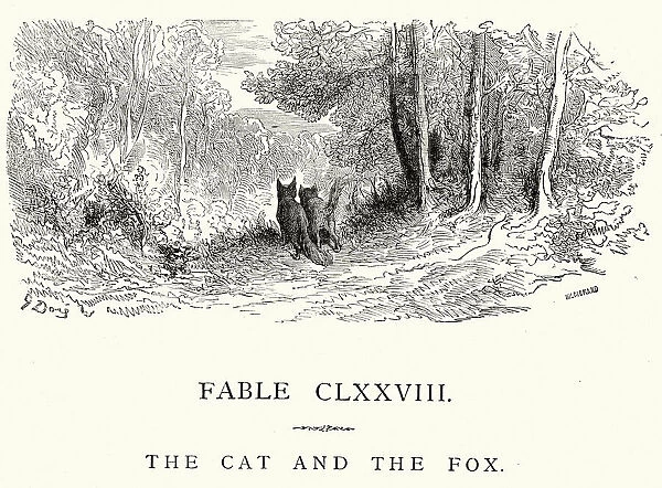 La Fontaines Fables - Cat and the Fox