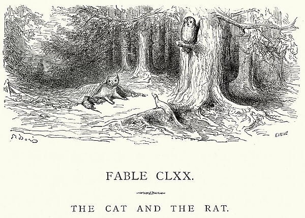 La Fontaines Fables - Cat and the Rat