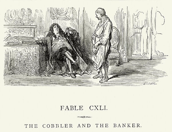 La Fontaines Fables - Cobbler and the Banker