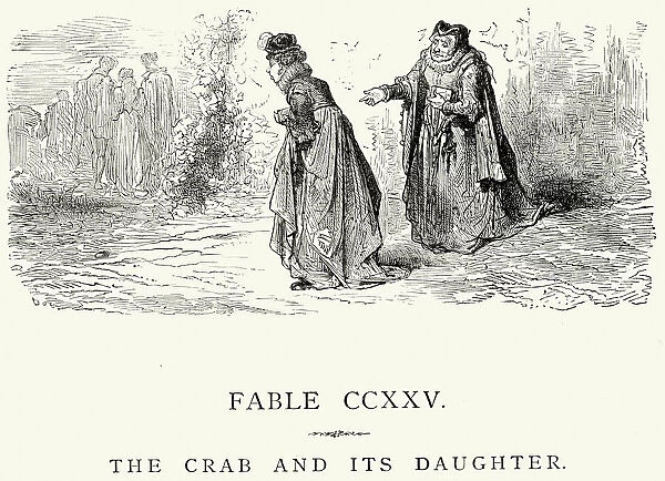 La Fontaines Fables - The Crab and its Daughter