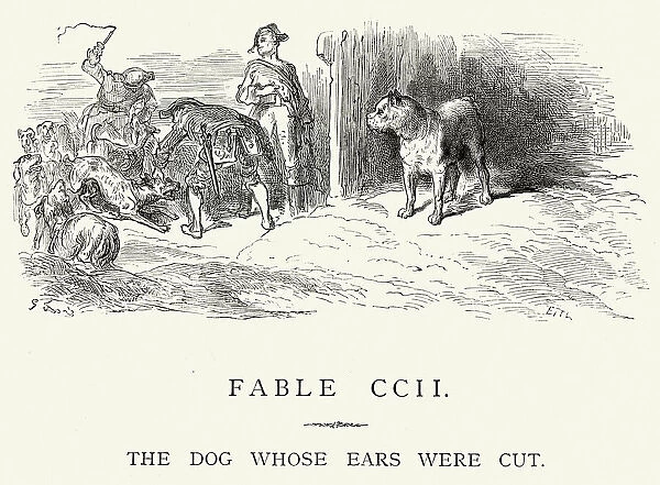La Fontaines Fables - Dog whose ears were cut