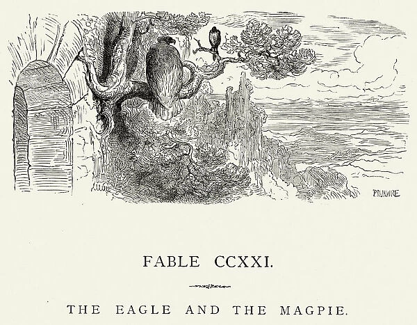 La Fontaines Fables - Eagle and the Magpie