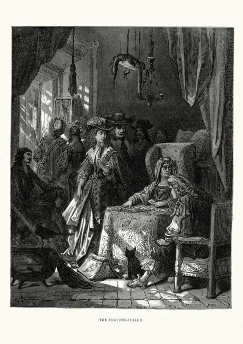 Framed Print : La Fontaines Fables - The Fortune Teller Framed Print : La Fontaines Fables - The Fortune Teller