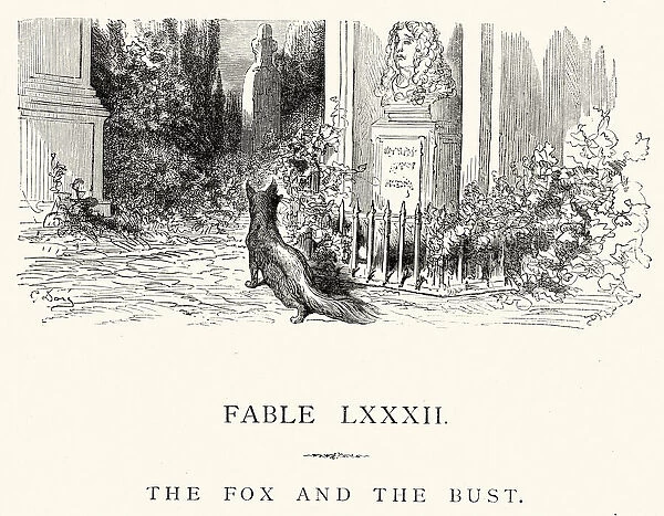 La Fontaines Fables - Fox and the Bust