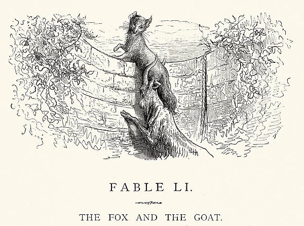 La Fontaines Fables - Fox and the Goat