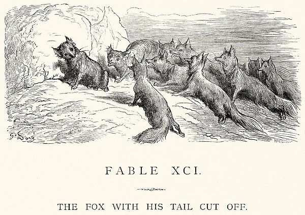 La Fontaines Fables - Fox with his tale cut off