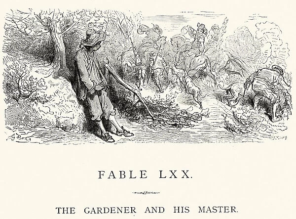 La Fontaines Fables - The Gardener and his Master