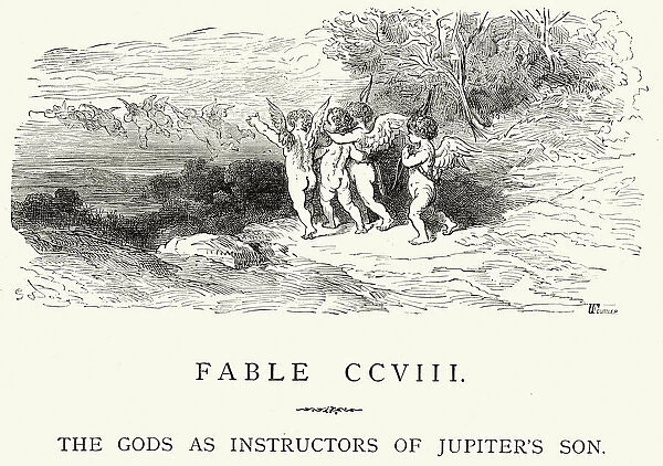 La Fontaines Fables - Gods as Instructors of Jupiters Son