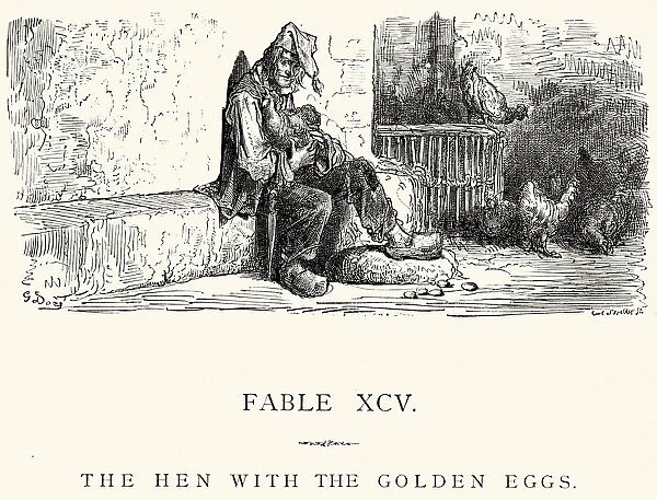 La Fontaines Fables - Hen with the Golden Eggs