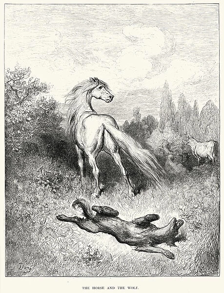 La Fontaines Fables - Horse and the Wolf