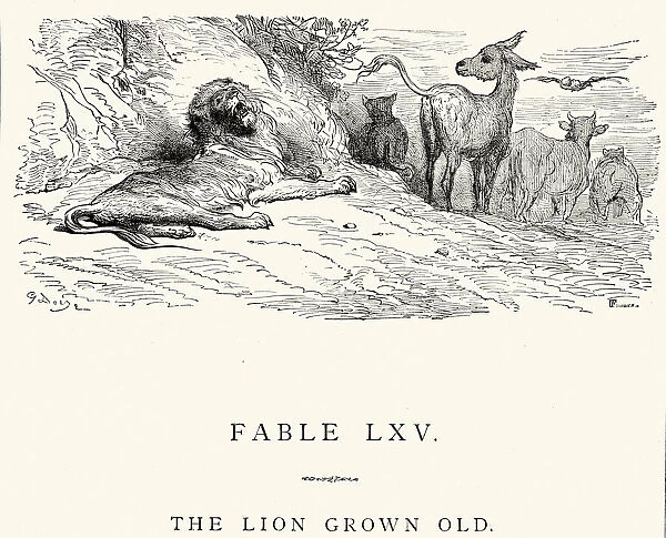 La Fontaines Fables - The Lion Grown Old