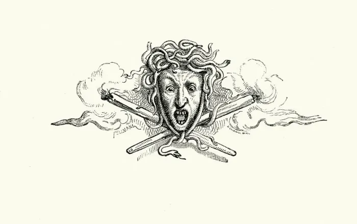 Framed Print : La Fontaines Fables - Medusa Framed Print : La Fontaines Fables - Medusa