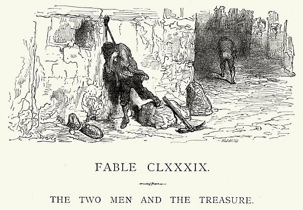 La Fontaines Fables - Two Men and the Treasure