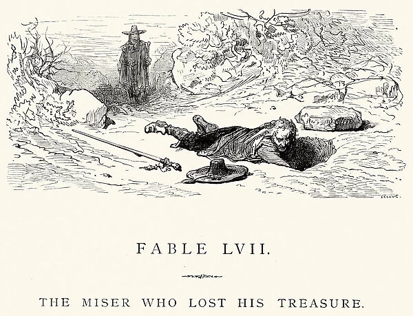 La Fontaines Fables - Miser who lost his treasure