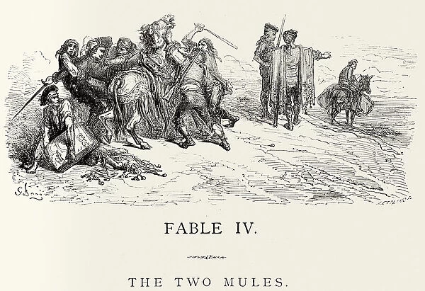 La Fontaines Fables - The Two Mules