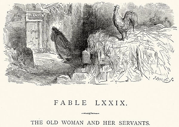 La Fontaines Fables - The Old Woman and her Servants