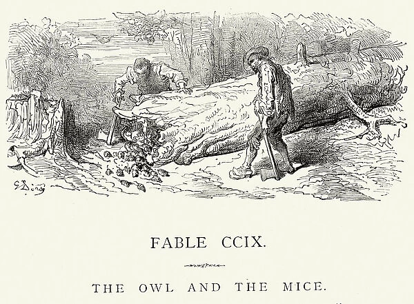 La Fontaines Fables - Owl and the Mice