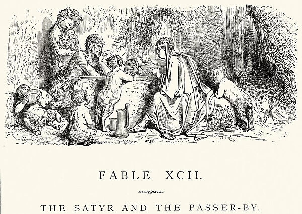 La Fontaines Fables - Satyr and the Passerby