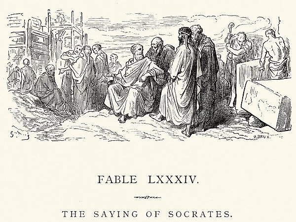 La Fontaines Fables - The Saying of Socrates