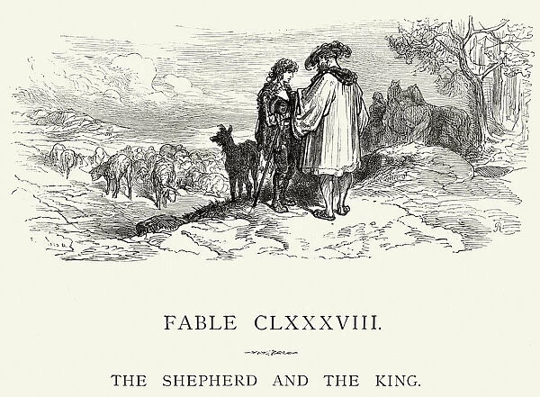 La Fontaines Fables - Shephard and the King