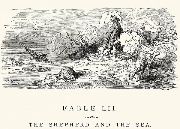 La Fontaines Fables - Shepherd and the Sea