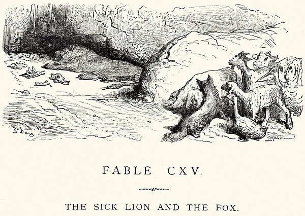 La Fontaines Fables - Sick Lion and the Fox