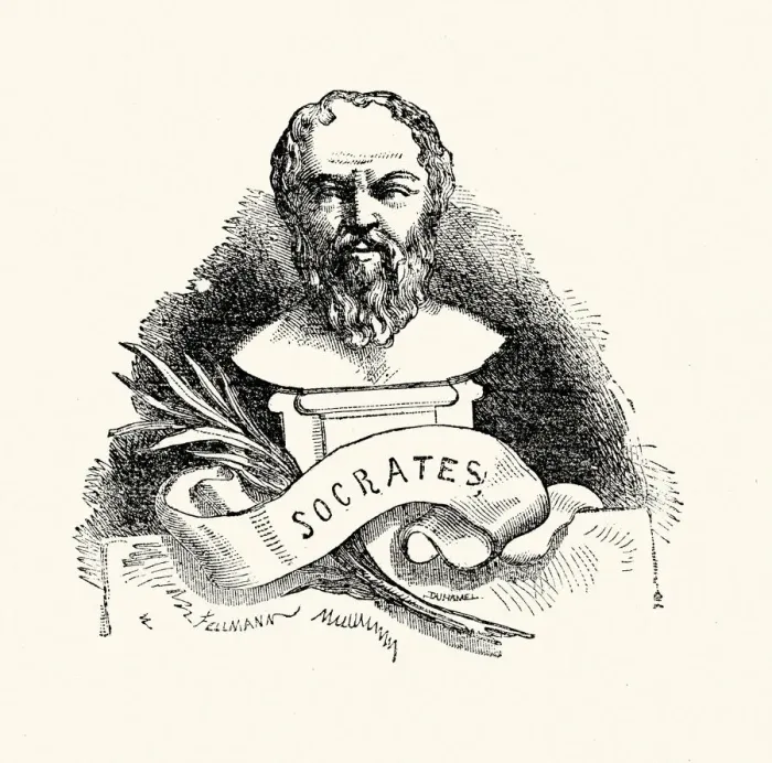 Framed Print : La Fontaines Fables - Socrates Framed Print : La Fontaines Fables - Socrates