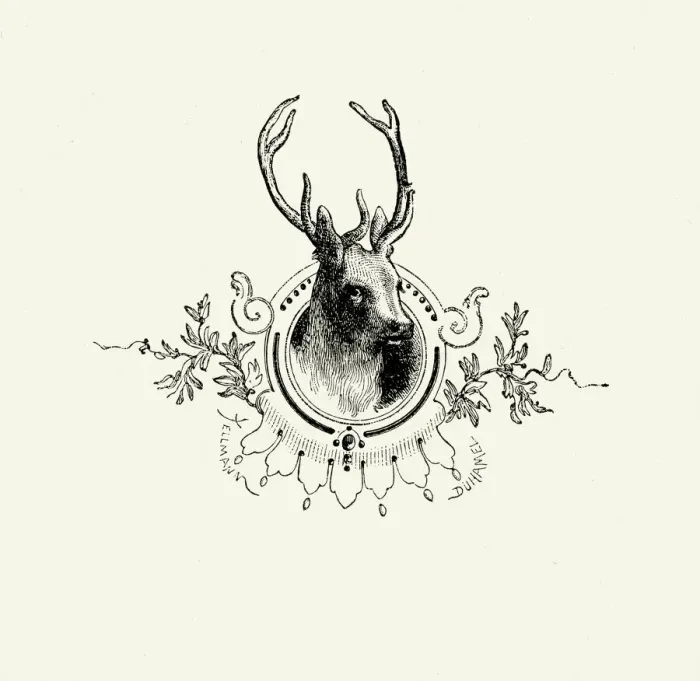 Framed Print : La Fontaines Fables - The Stag Framed Print : La Fontaines Fables - The Stag