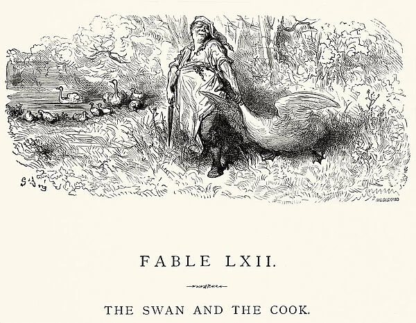 La Fontaines Fables - Swan and the Cook