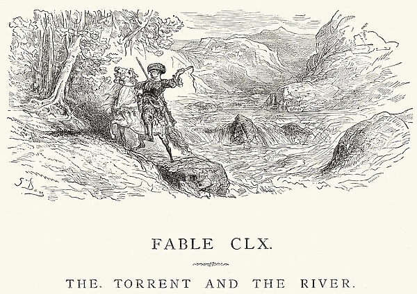 La Fontaines Fables - Torrent and the River