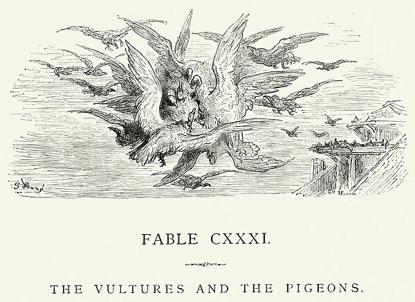 La Fontaines Fables - Vultures and the Pigeons