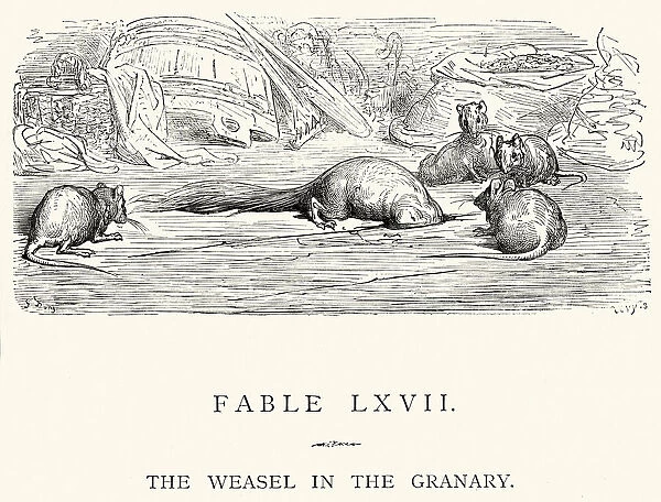 La Fontaines Fables - Weasel in the Granary