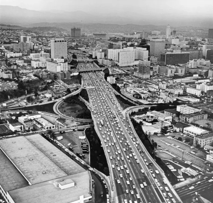Framed Print : LA Freeway