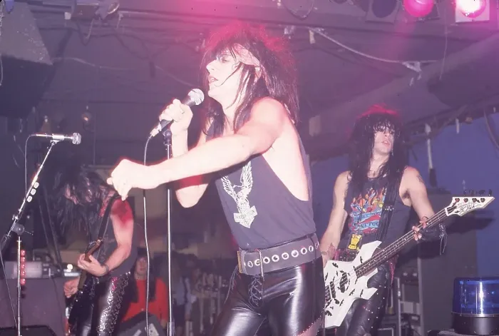 Framed Print : L.A. Guns Performing