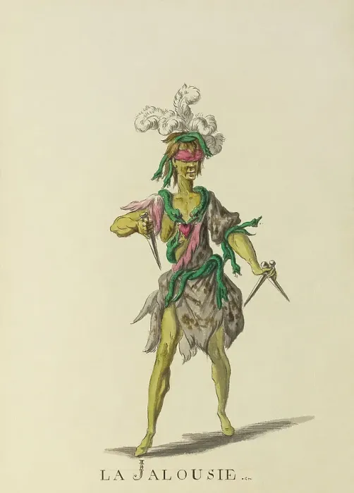 Framed Print : La Jalousie (Jealousy) - example illustration of a ballet character Framed Print : La Jalousie (Jealousy) - example illustration of a ballet character