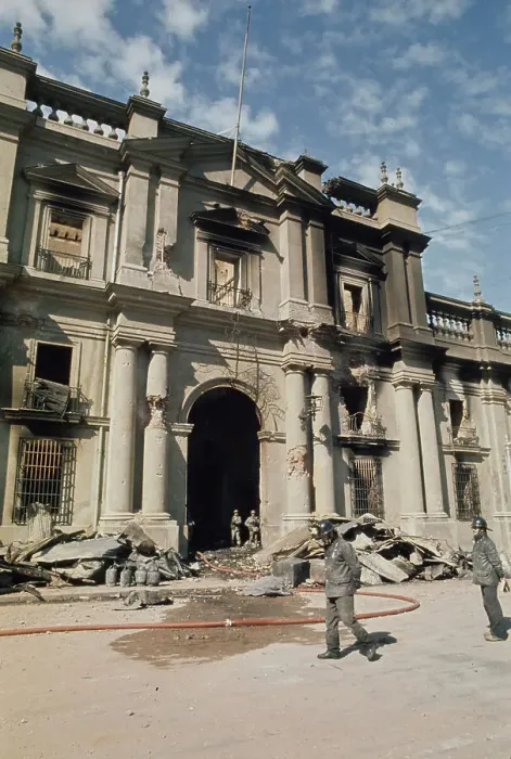 Framed Print : La Moneda After Bombing Framed Print : La Moneda After Bombing