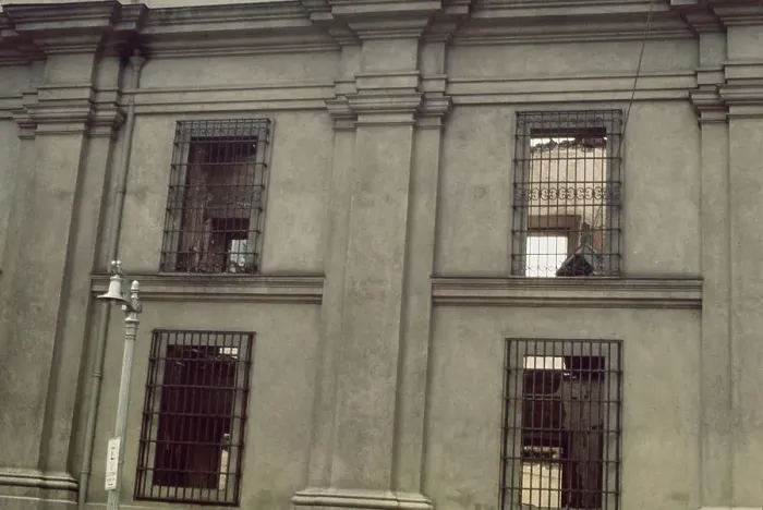 Framed Print : La Moneda After Bombing