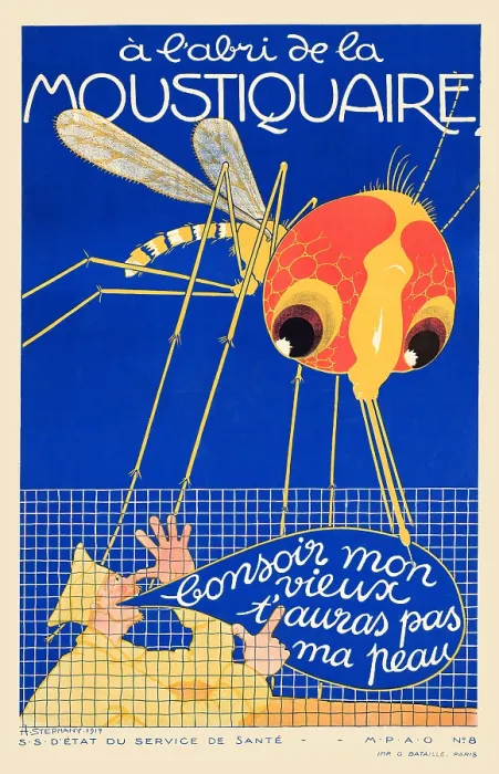 Framed Print : La Moustiquaire